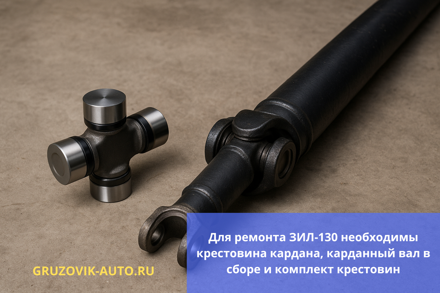 запчасти для ремонта карданного вала и крестовин на ЗИЛ 130