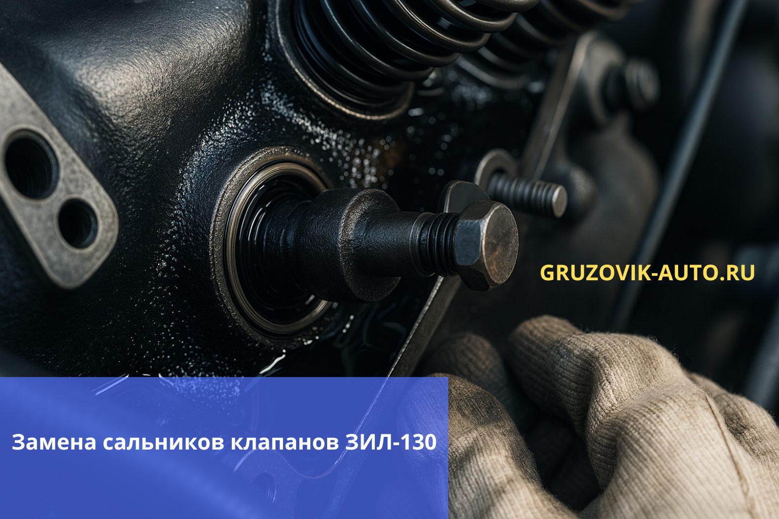 замена сальников клапанов зил-130